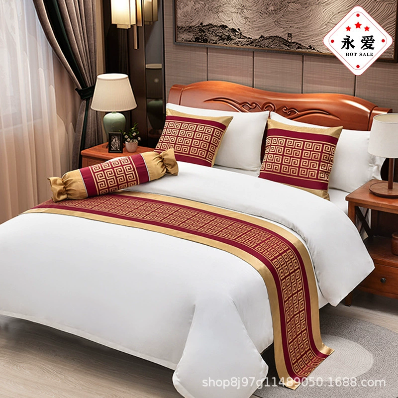 Bed Towel Luxury Hotel Hotel bedding Furnishing Best Best Bed Banner European Simple Light luxury bed cover