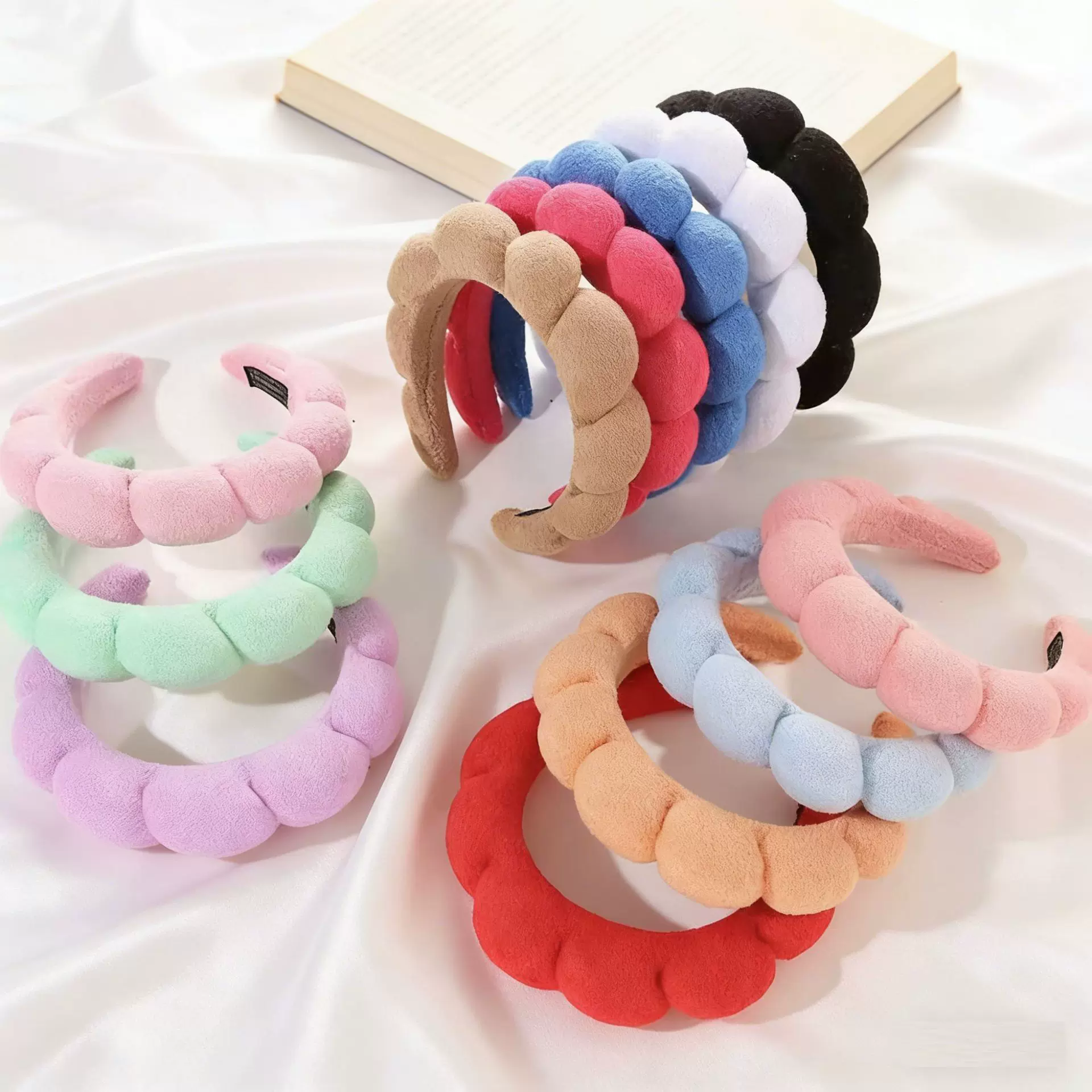 秋冬卡通可爱云朵发箍洗脸化妆高颅发捆头饰发饰女生束发头箍防滑
