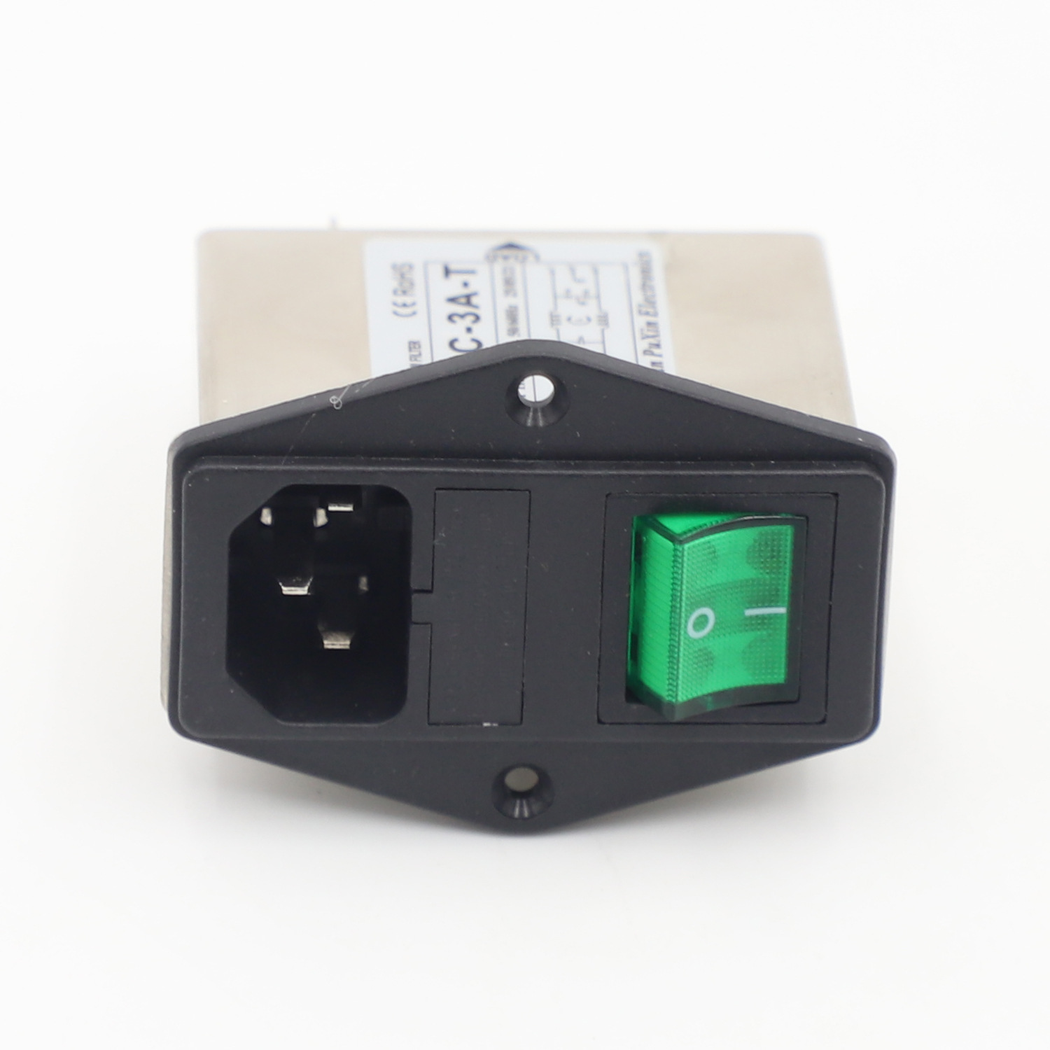 东莞原厂普鑫EMIPXIN滤波器插座双保险开关带灯110/250PX2C-10A-T