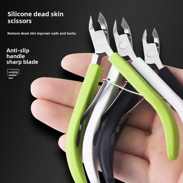 Dead skin cutting fingernail barbed scissors nail salon special tools suit chick nose pliers manicure silicone dead skin cutting