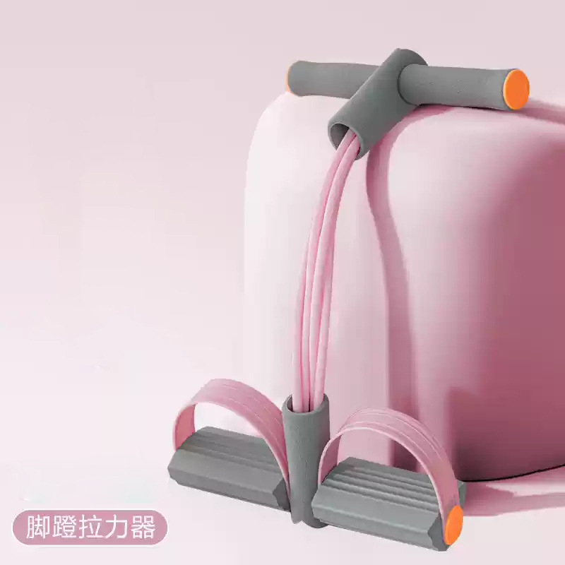 新款脚蹬拉力器收腹减肥肚子专用神器家用仰卧起坐辅助器健身美背|undefined