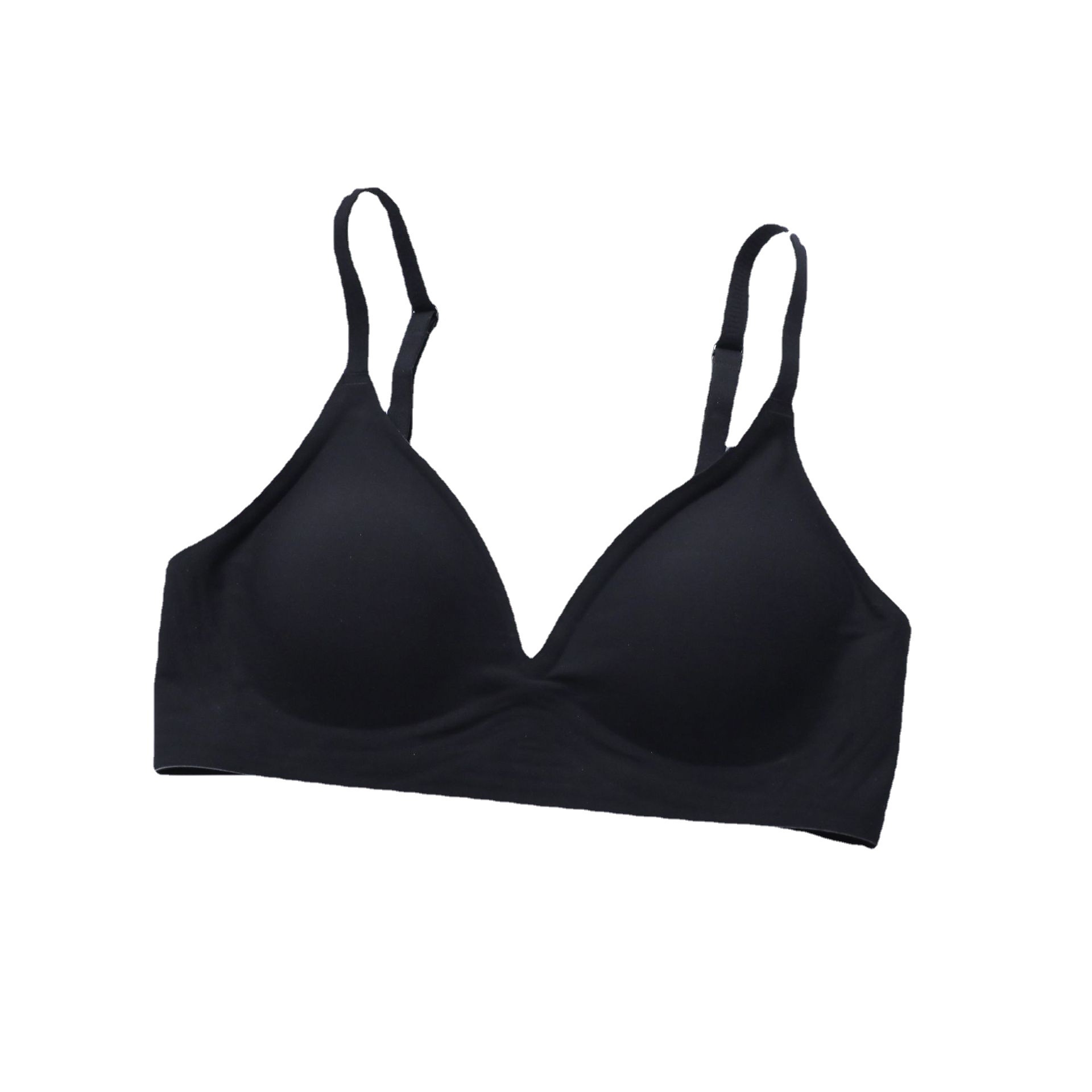 Látex jalea tira ropa interior 1,0 sujetador inalámbrico sin costuras de las mujeres push up soporte anti-flacidez deportes sueño sujetador