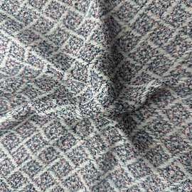 菱形格小香风面料外套大衣套装连衣裙包包鞋子首饰本子包装花呢布