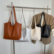 复古大容量包女包包2025新款潮韩版百搭托特包时尚单肩上班通勤包