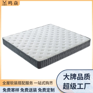 简约家具弹簧床1.8m垫酒店家用席梦思1.5m民宿床垫双人床加厚静音