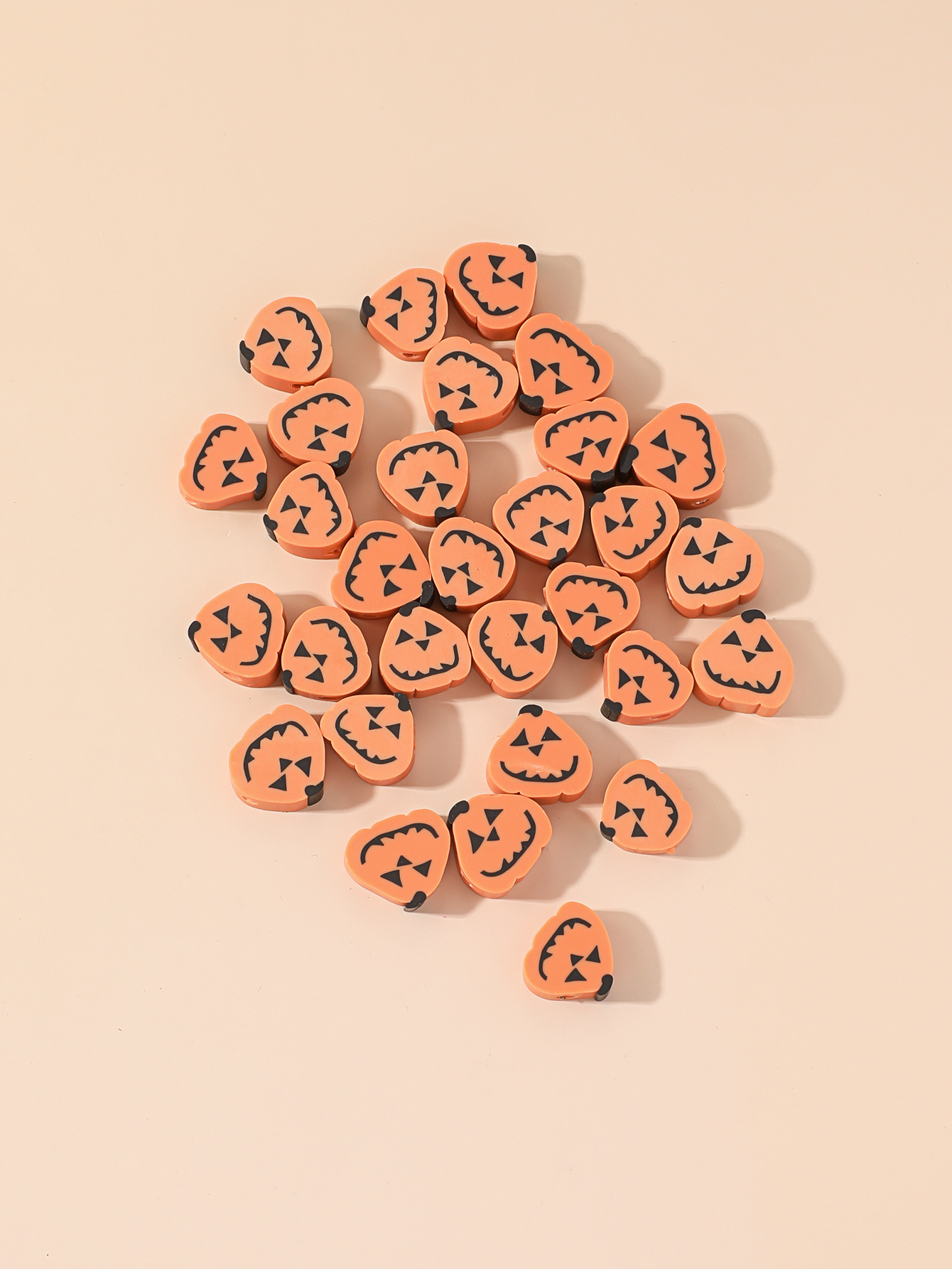 Pumpkin Pattern 30pcs Soft Clay Pumpkin Fashion