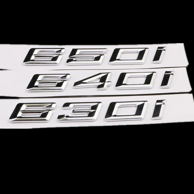 Suitable for the new BMW 630i, 640i, and 650i models; includes the car emblem, lettering, and the new 6 Series digital tail emblem