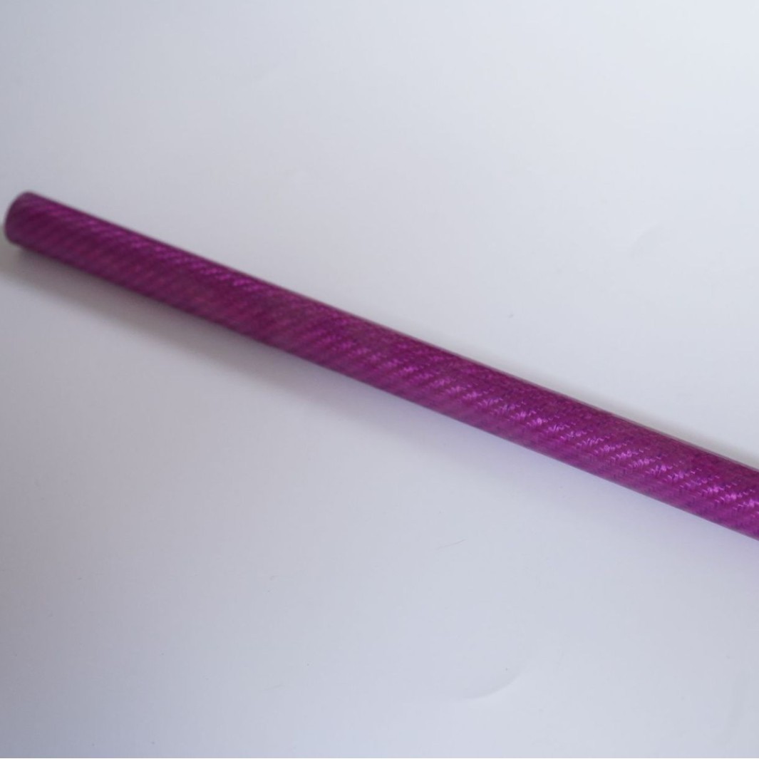 【玫红色现货】3K斜纹亮光碳纤维空心支撑杆多种规格可选