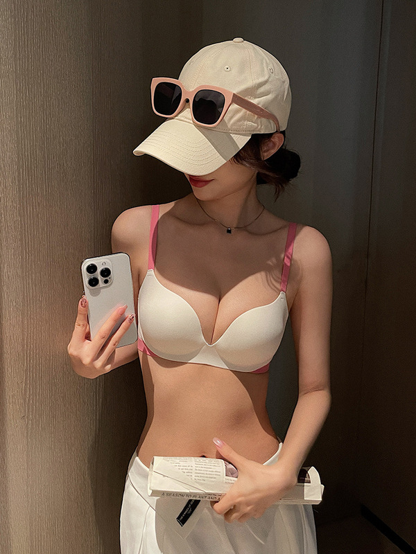 ドーパミンシームレス下着女性の小さな胸を押し上げて大きく見せる、リムなし、副乳をサポートする2025新しいブラジャー|undefined