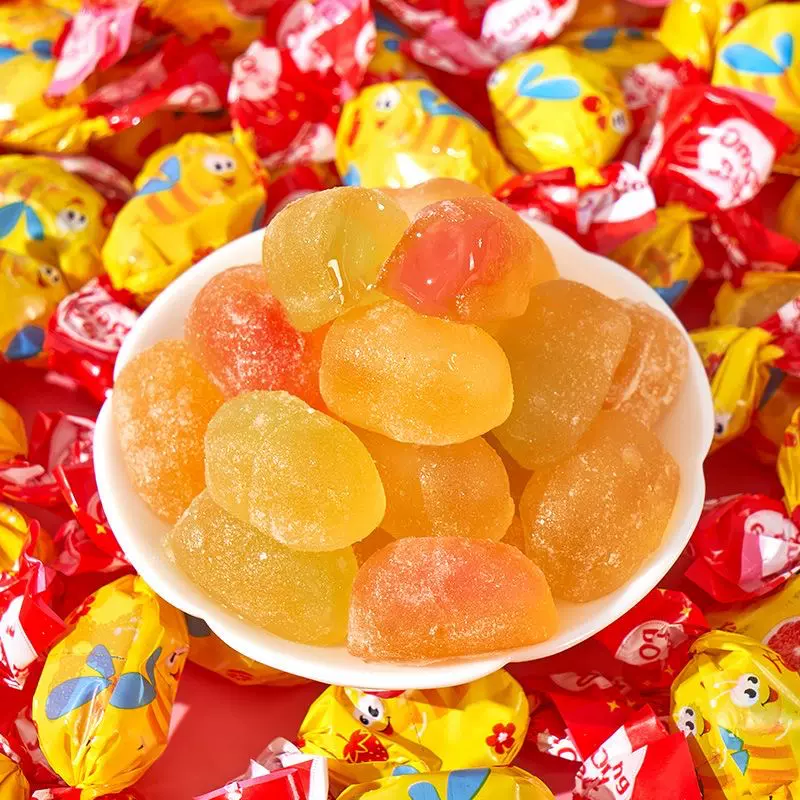 俄罗斯风味小蜜蜂夹心爆浆果汁软糖水果喜糖休闲零食年货糖果