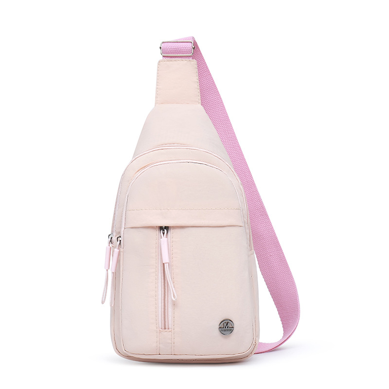 Bolso de pecho de tendencia transfronteriza para mujer multifuncional nuevo bolso de mensajero ligero hilo bordado tendencia mochila deportiva pequeña bolsa diagonal