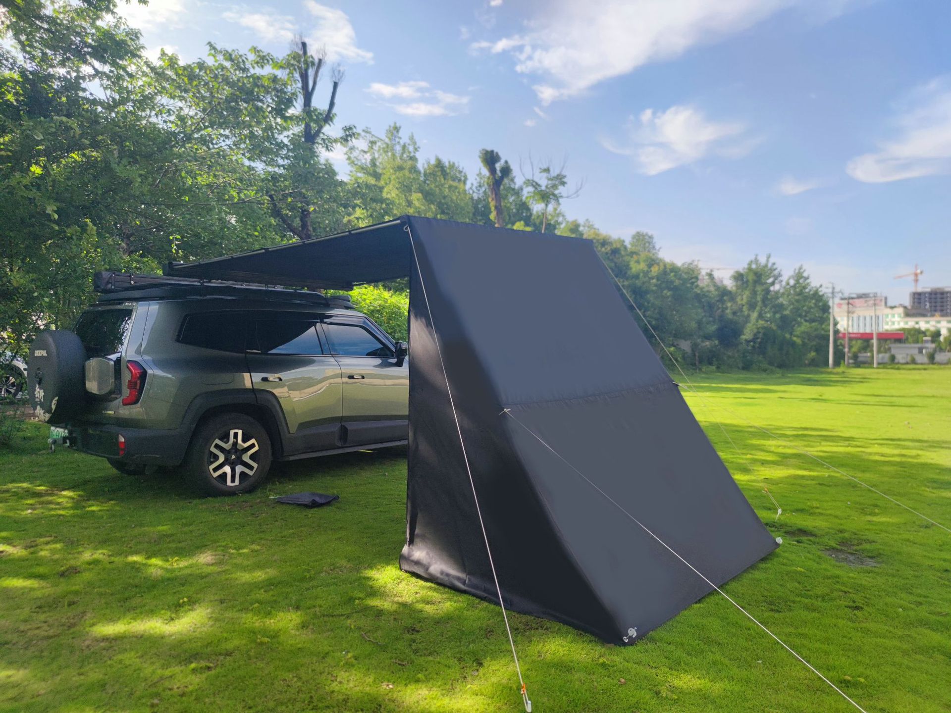 Wholesale Outdoor Car Canopy Side Cloth, Car Side Tent Side Cloth, Sunshade Tent Accessories, Windproof and Rainproof Side Cloth, Heavy Rain Protection