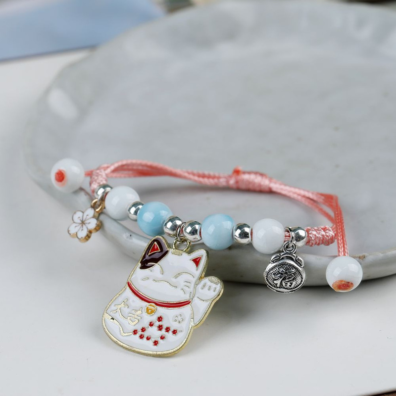 Manufacturer's Supply New Woven Bracelet Bracelet Jewelry Korean Style Cute Pikachu Student Bracelet Female Wholesale