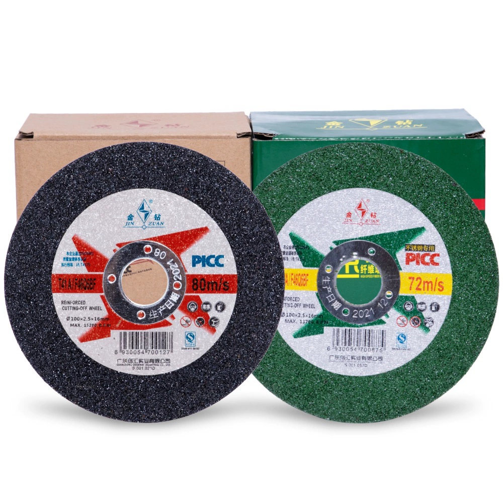 Golden diamond cutting sheet 100*2.5*16 Black and green tablets metal stainless steel cutting, polishing thick corner grinding machine sand wheel