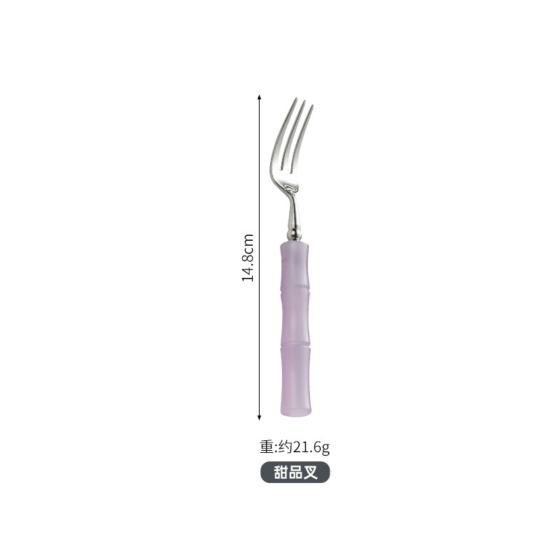 Daoqi 304 ステンレス鋼竹高価値洋食器ライト高級ナイフ、フォーク、スプーンクリエイティブアクリル工場直販|undefined