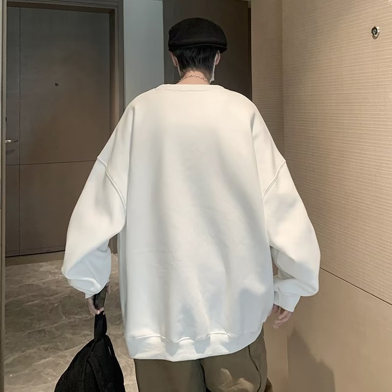 Men's insulated velvet autumn trend casual universal sweatshirt