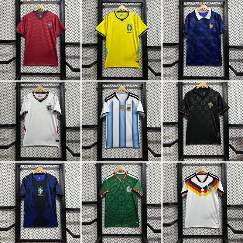 26-27 World Cup in the Americas: Brazil, Mexico, France, Germany, Argentina, Portugal Football Jerseys
