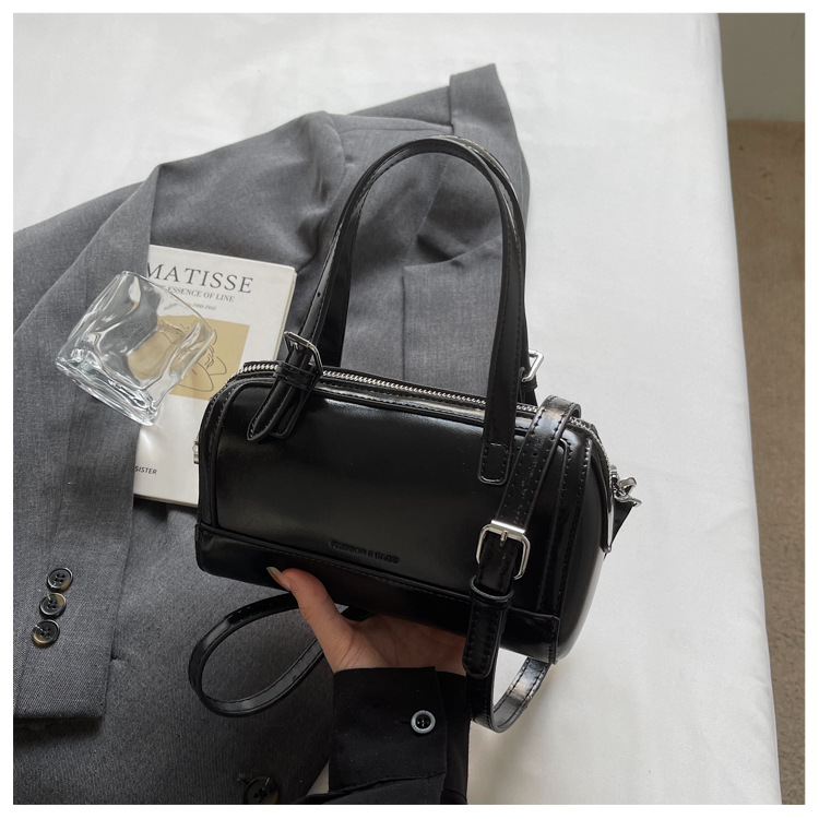 Minimalist Women's Handbag, Versatile Single Shoulder Boston Bag_voghion.com