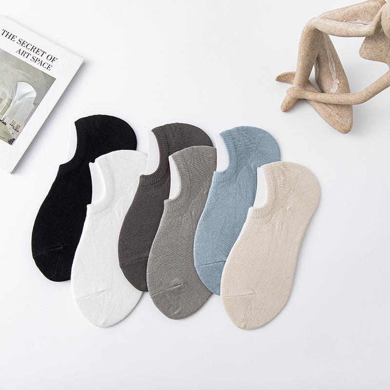 Breathable summer thin non-slip invisible socks