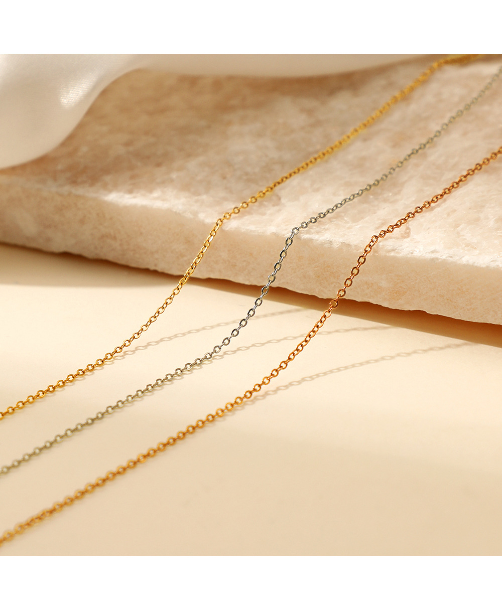 Simple Style Geometric Stainless Steel Gold Plated Necklace