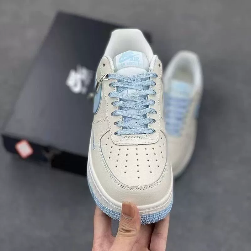 Кроссовки AF1 Air Force One, сине-голубая отделка, повседневный студенческий стиль