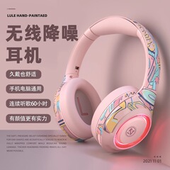 クロスボーダーLULE-A2ワイヤレスbluetoothヘッドフォンヘッドセット物理ノイズリダクションゲーム男女有線両用