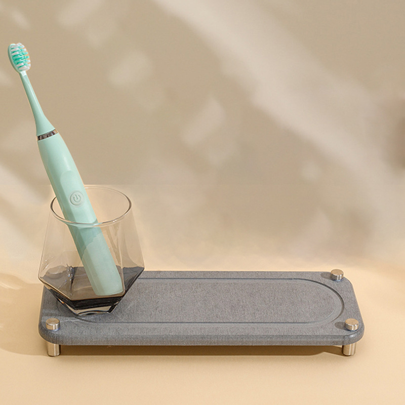 Amazon montaña de barro de diatomeas Montaña Rusa absorbente de secado rápido bandeja de diatomita almacenamiento rack placa Hotel baño portavasos