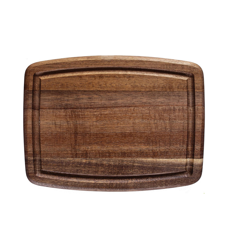Tabla de madera para cortar tabla multifuncional para el hogar con fregadero de flujo tabla de corte de verduras bandeja de refrigerios de frutas tabla de alimentos suplementarios de bebé