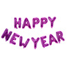 Cross -border 16 -inch Happy New Year New Year's Happy Letter Aluminum Film Balloon Set