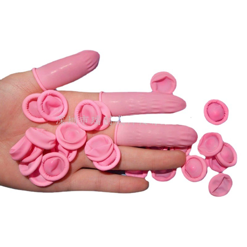 Одноразовые защитные промышленные белые Нескользящие износостойкие косметические татуировки для ногтей резиновые латексные Угри для удаления пальцев рукав