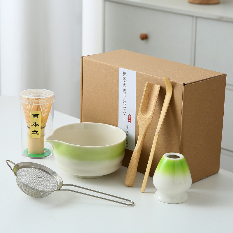 Japonés Matcha tazón Matcha túnica canción té herramientas de pedido taza de té de cerámica taza de té mezclador Matcha cepillo taza de té