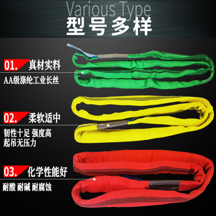 Pangu Flexible Lifting Sling Ring Sling Tree Soft Sling Crane Sling Rope 1 Ton to 500 Tons