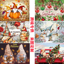 亚马逊DIY钻石画圣诞系列5D满钻手工贴钻画跨境厂家货源跨境热销