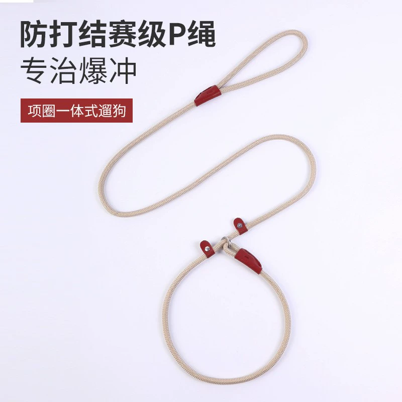 Ошейник-поводок для собак с амортизацией, поводок-цепь P-типа, оптовые поставки зоотоваров, утолщенный поводок-цепь P-типа для крупных собак