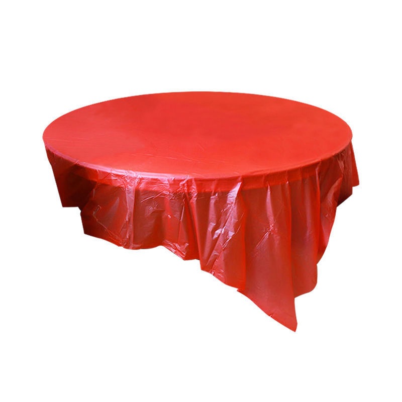 Disposable tablecloths thickened tablecloths disposable square tablecloths rectangular table round table plastic film home wedding celebration