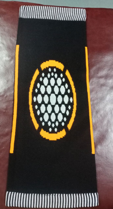 Nuevo ajenjo alargado de nylon de imitación hombres y mujeres de edad pierna fría antideslizante correa de presión almohadilla de la rodilla antideslizante cubierta de la almohadilla de la rodilla caliente