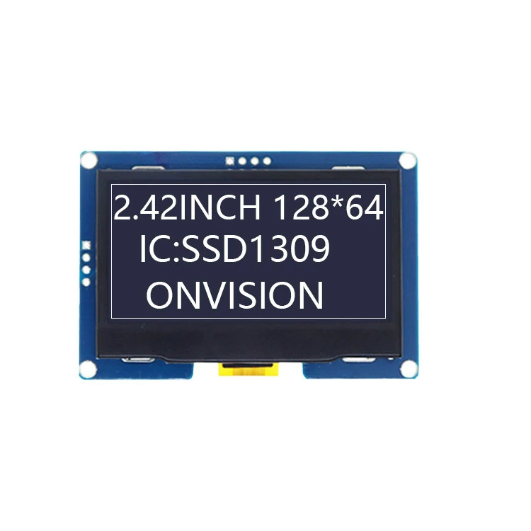 Модуль OLED-дисплея 2,42 дюйма 128×64 LCD, контроллер SSD1309, 4-контактный интерфейс I2C
