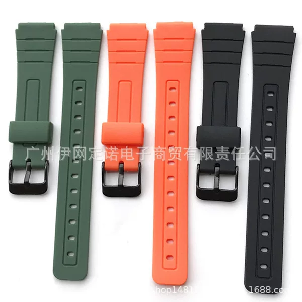 Substitute Kexo F-91W Watch with Electronic Watch F-84/F-94/F-105 Resin Strap Convex 18MM