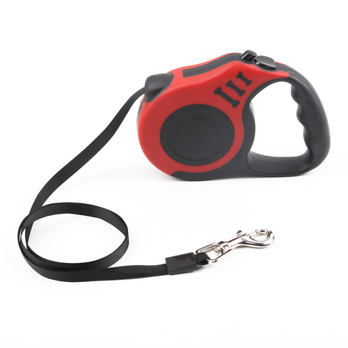 Cross-border direct supply of pet leashes, large and small bone printed dog leashes, dog automatic retractable tractors