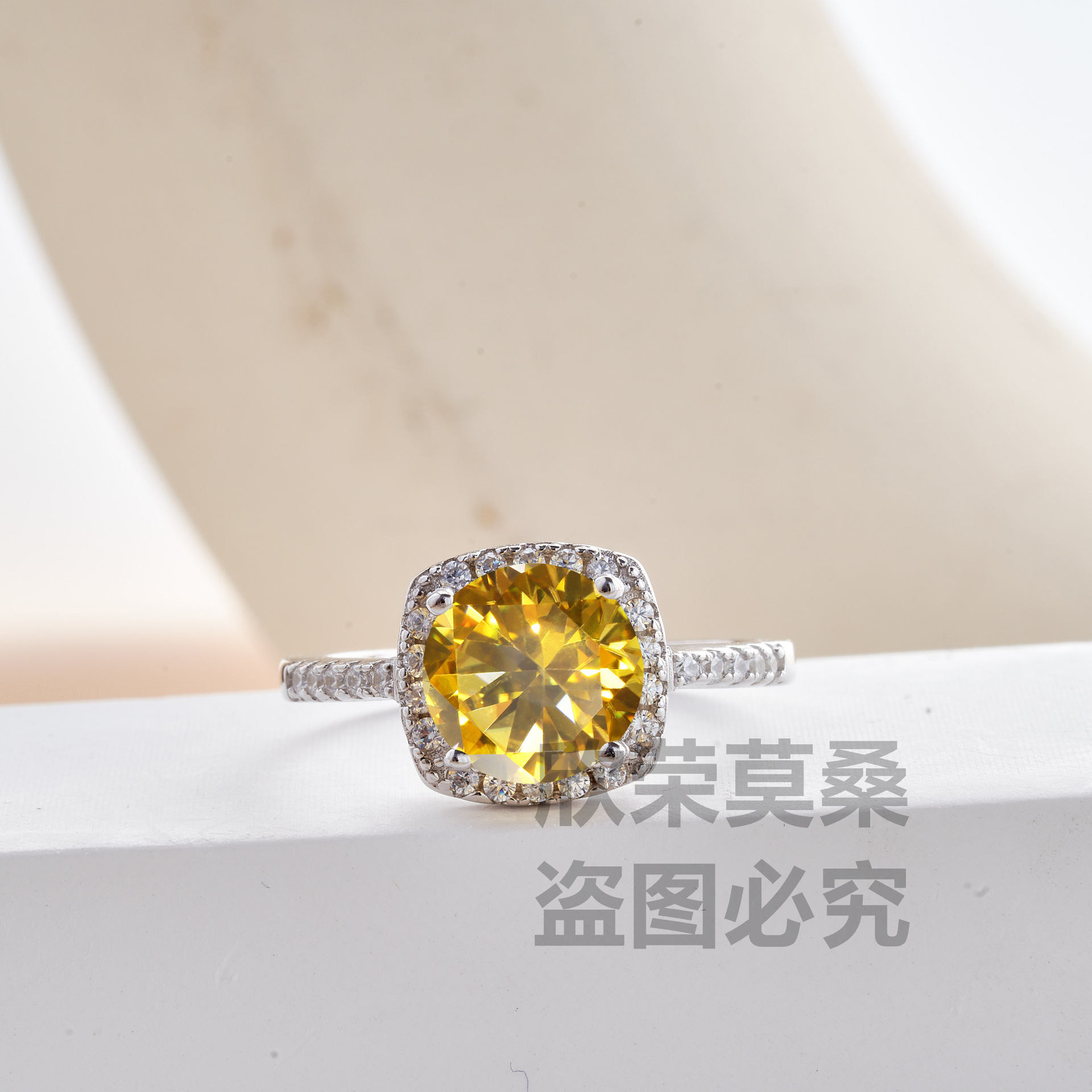 925 anillo de plata esterlina 3 quilates 9mm aniversario color moissanita anillo de compromiso fábrica transfronteriza al por mayor