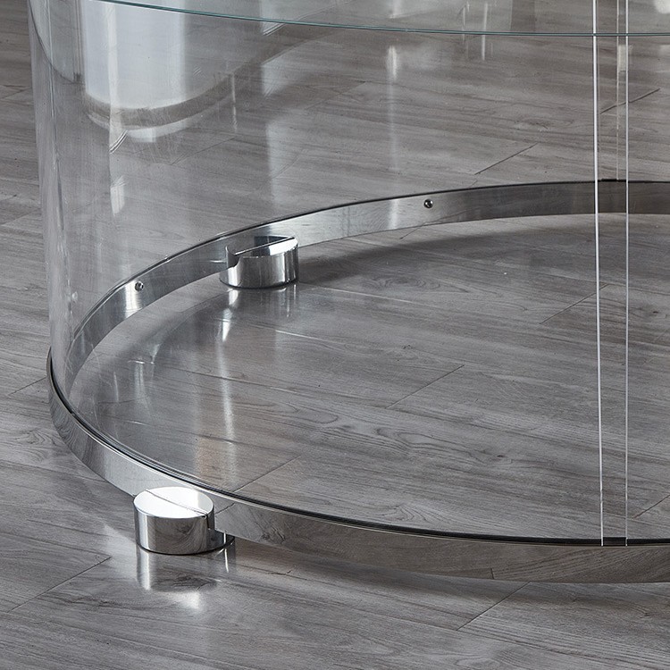 Mesa de billar redonda, hogar de alta gama, club comercial, ocio y entretenimiento, villa, mesa de billar, vidrio de acero negro chino