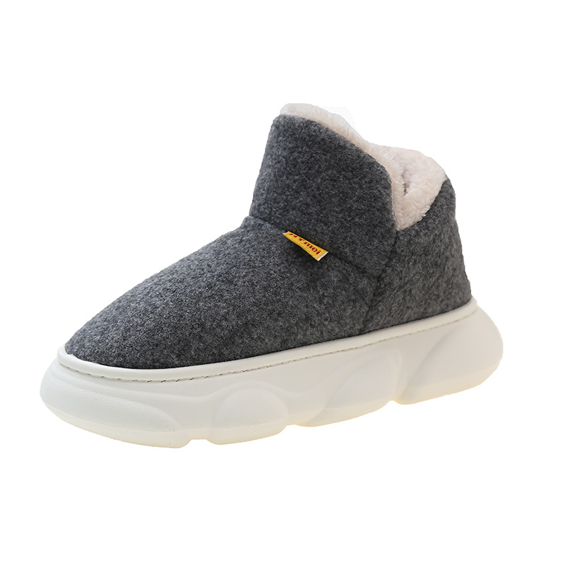 Nuevas botas de nieve de invierno de alto impacto, botas de algodón caliente para hombres y mujeres, botas cortas de pareja frías de gran tamaño
