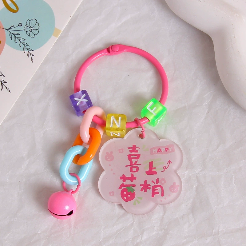 Brand creative acrylic protective amulet, keychain, transparent pendant, bag decoration, decorations