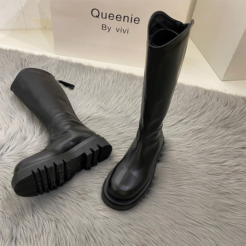 Universal high boots with zipper, Korean style