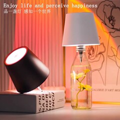 跨境充电氛围台灯插入式酒瓶灯RGB三色亚马逊跨境触摸氛围灯厂家