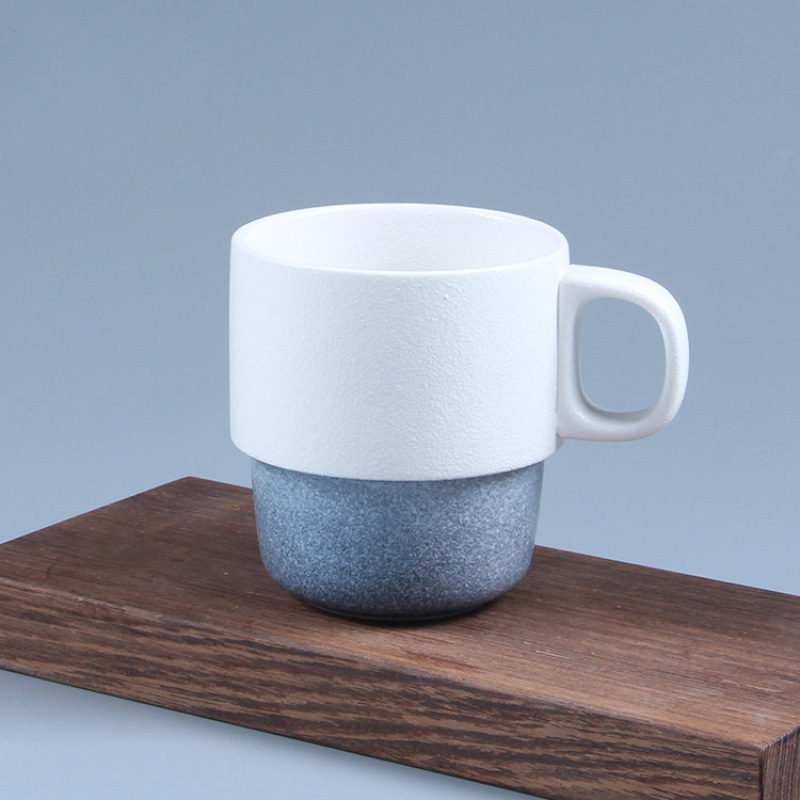 Seleccione estrictamente tazas de cerámica creativas al por mayor tazas de café tazas de té tazas de estilo japonés y tazas de viento tazas de cerámica superpuestas