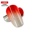 Red with silver M