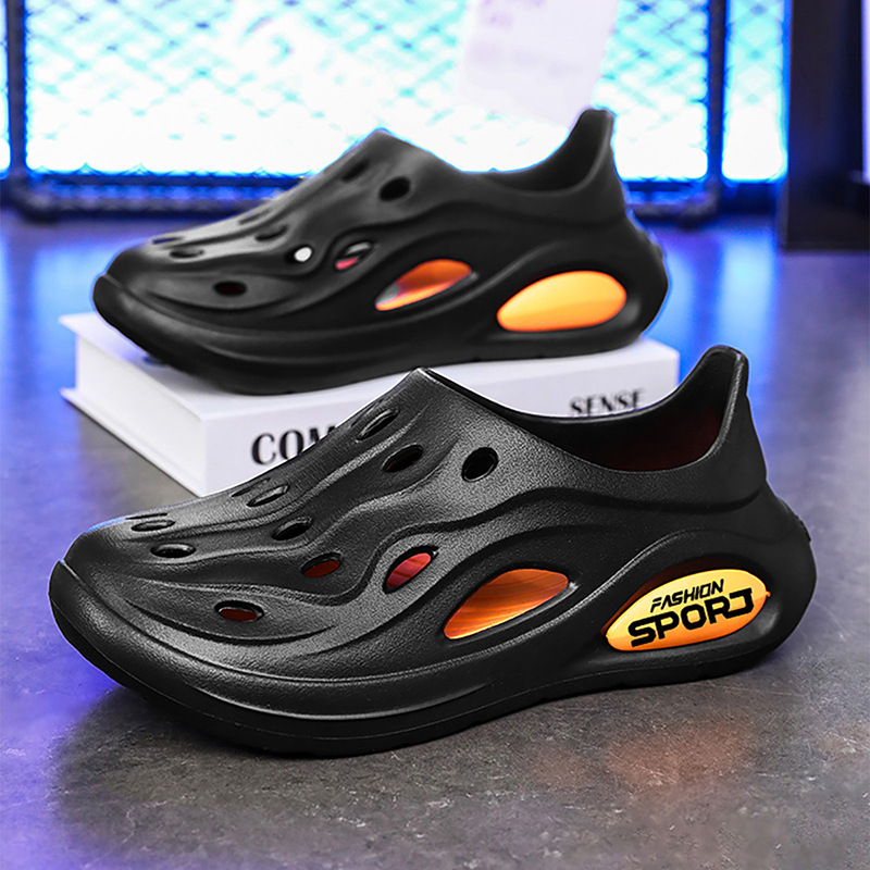 Zapatos con agujeros, zapatos para el hogar de los hombres, zapatos de playa huecos EVA para adolescentes, sandalias y zapatillas de vadeo transfronterizas, sandals