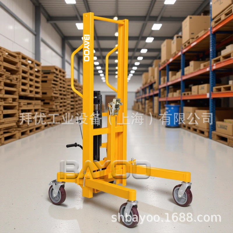 BAYOO/拜优液压油桶车|油桶搬运车|油桶堆垛|油桶提升车