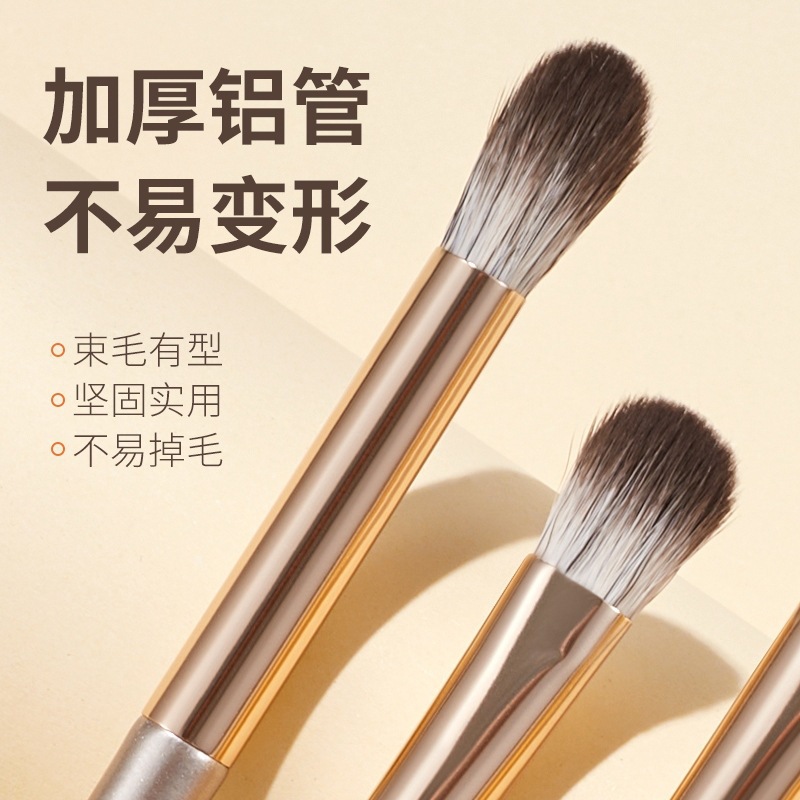 Juego de 15 cepillos para sombras de ojos, un juego completo de cepillos para ojos, cepillos para puntos, cepillos para rubor y labios, cepillos para hoz, sombras de ojos, cepillos para sombras de nariz, todos